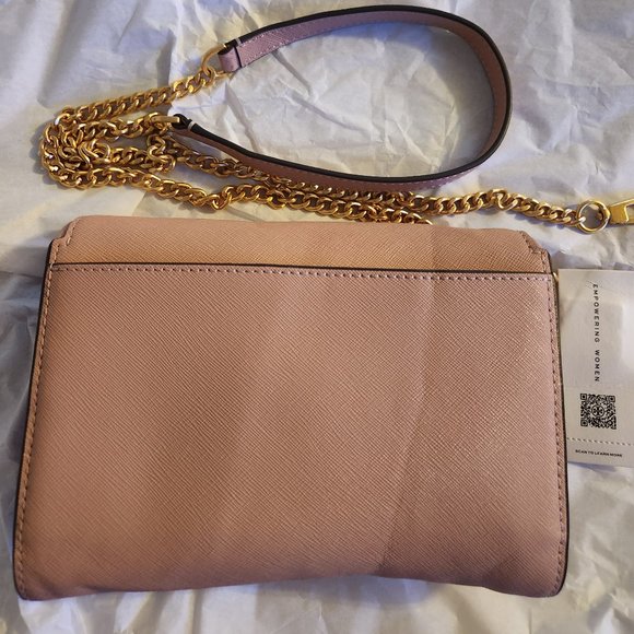 SALE $$$ NWT Leather Tory Burch Emerson Chain Wallet Crossbody flaw - Picture 4 of 11